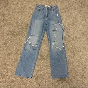 Hollister curvy ultra high rise dad jean